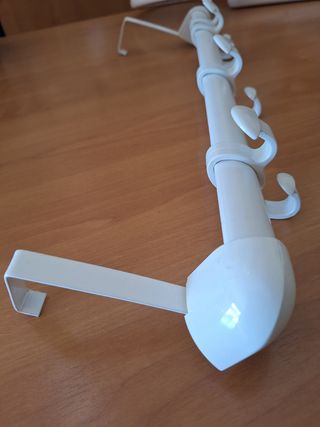 Perchero puerta blanco - 4 ganchos