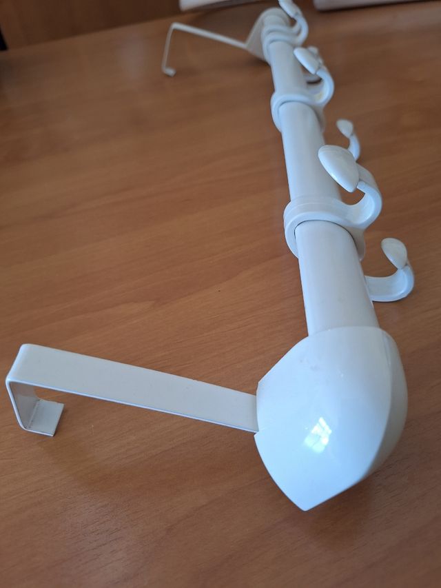 Perchero puerta blanco - 4 ganchos