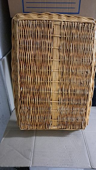 Cesta mimbre rectangular