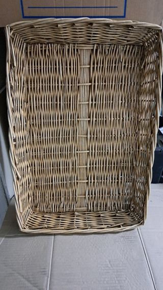 Cesta mimbre rectangular