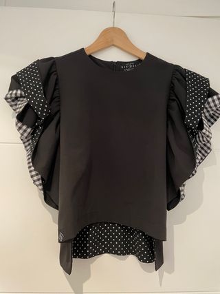 Blusa negra Mekkdes - lunares