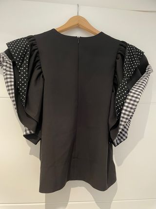 Blusa negra Mekkdes - lunares