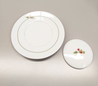 Tazza mug con coperchio e piattino