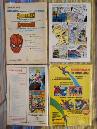 Lote 4 cómics Spiderman / Spiderwoman años 70 80