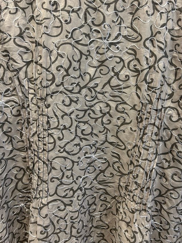 Blusa larga abierta beige