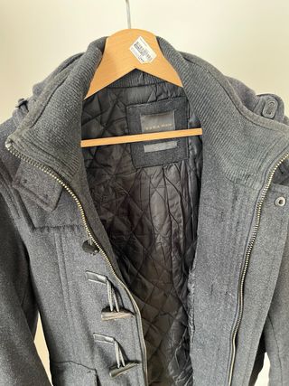 Abrigo Zara Hombre Gris - Talla S.