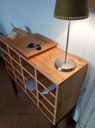 Mueble casillero / recibidor de madera