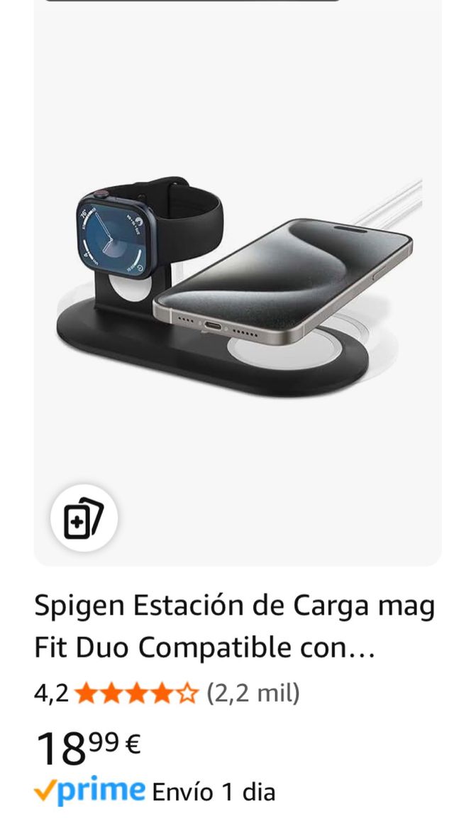 Estacion de carga MagSafe Duo Spigen