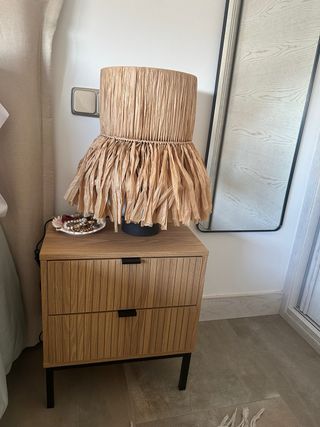 Lampara sklum - papel - beige