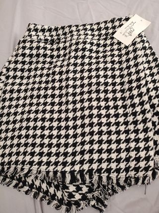 Falda pantalón vichy S - Nueva