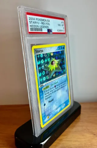 🧢⭕ Carta Pokemon 2004 Staryu 👉 PSA 8