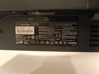 Monitor 27" Eizo ColorEdge + visera.
