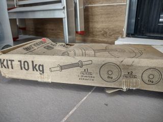 Dos mancuernas de 10 kg