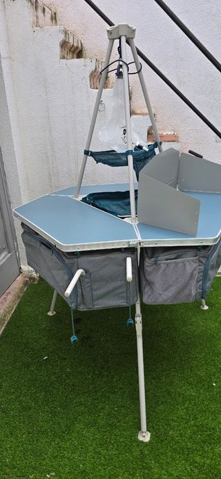 Mueble cocina camping portátil