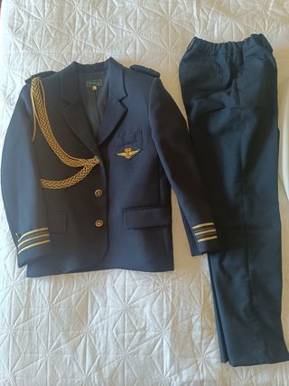Traje comunión niño 11-12 años azul con zapatos