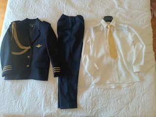 Traje comunión niño 11-12 años azul con zapatos