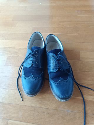 Traje comunión niño 11-12 años azul con zapatos