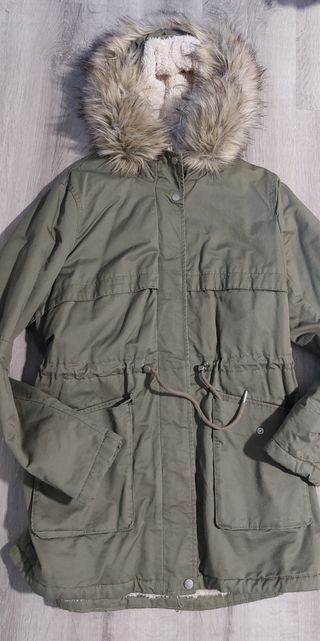 Parka militar verde oliva