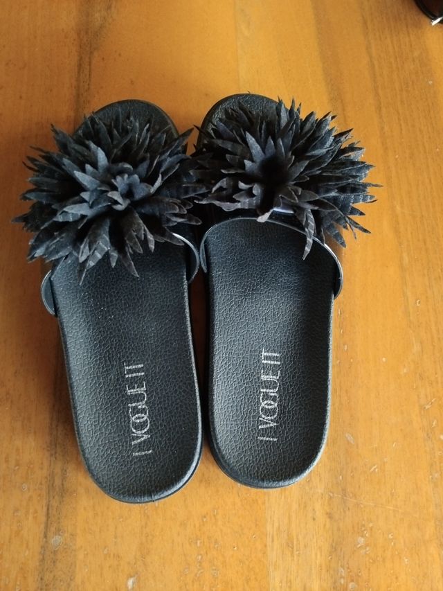 Ciabatte nere donna n.37 - nuove