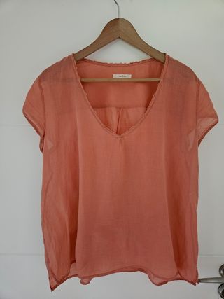 Blusa salmón Eseoese talla M
