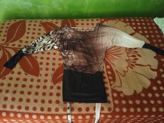 Vestido corto estampado