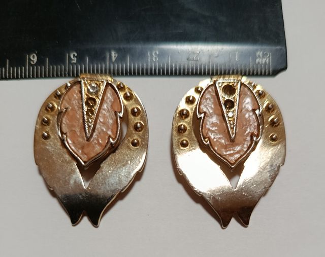 Pendientes vintage dorados