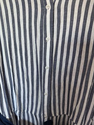 Mono Zara rayas blanco-azul M