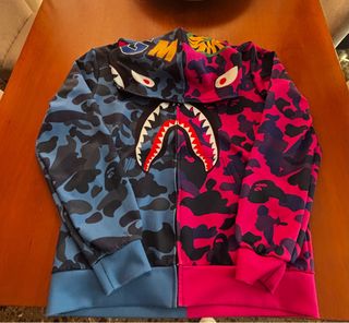 Chaqueta AAPE by *A Bathing Ape* azul y rosa