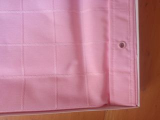 Cortina baño rosa El Corte Inglés 180x190cm