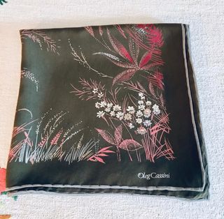 Foulard in seta Oleg Cassini vintage