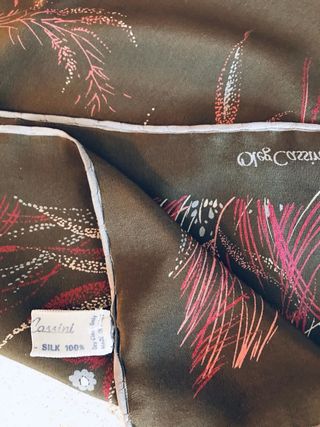 Foulard in seta Oleg Cassini vintage