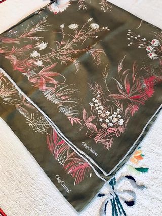 Foulard in seta Oleg Cassini vintage