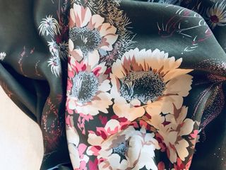 Foulard in seta Oleg Cassini vintage