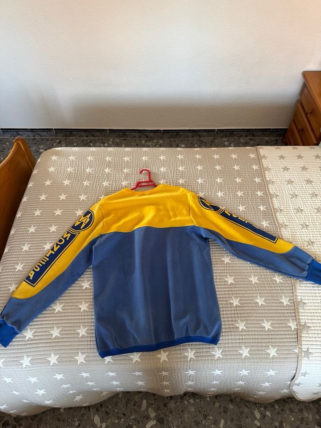 Sudadera MONTESA vintage azul-amarilla