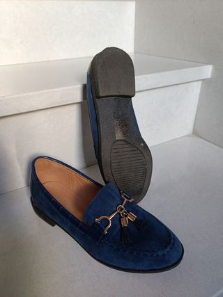 Zapatos planos mujer azul marino talla 36