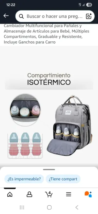 Mochila convertible Cuna de viaje bebé a estrenar