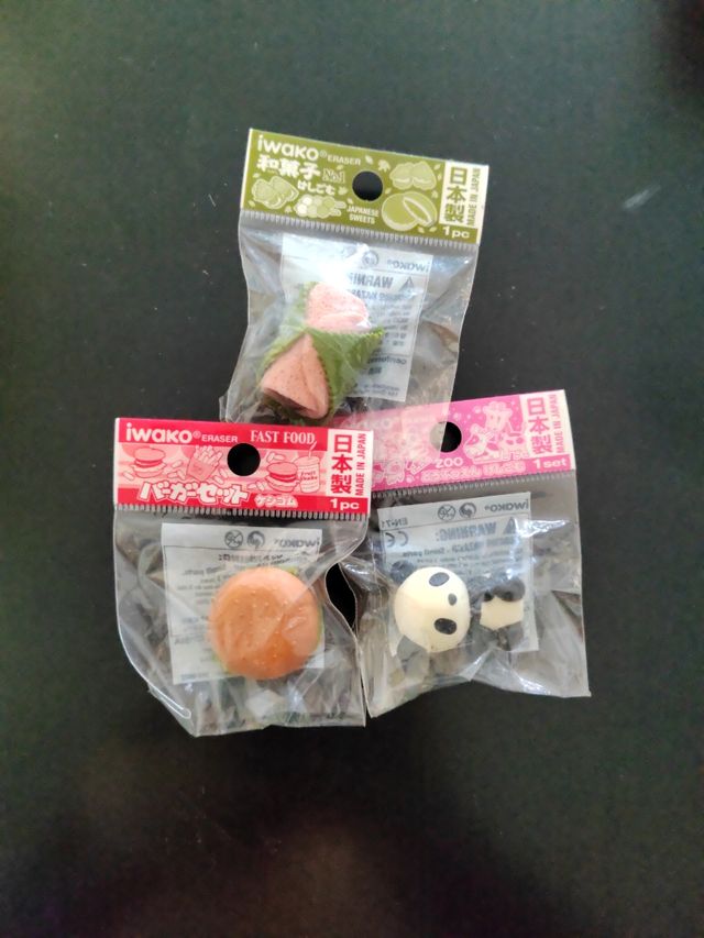 Gomas Iwako kawaii: 3uds