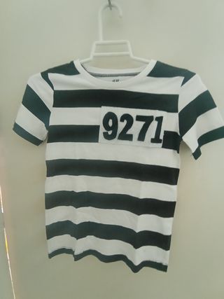 Camiseta niño rayas presidiario