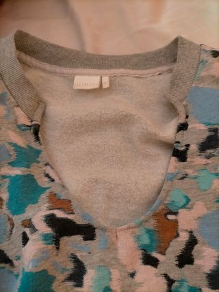 Sudadera Numph azul estampada