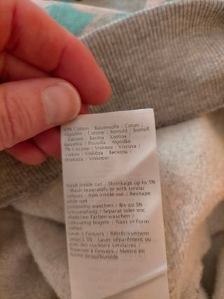 Sudadera Numph azul estampada