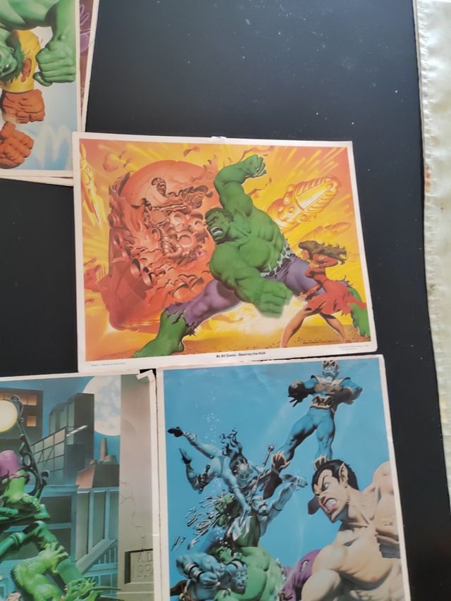 7 Litografías Marvel Años 80