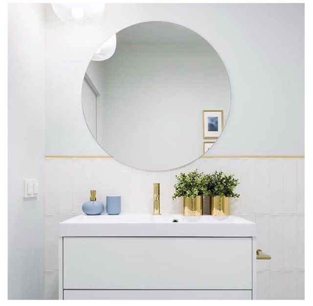 Espejo Redondo Pared 90x90cm