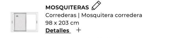 Mosquiteras correderas blancas