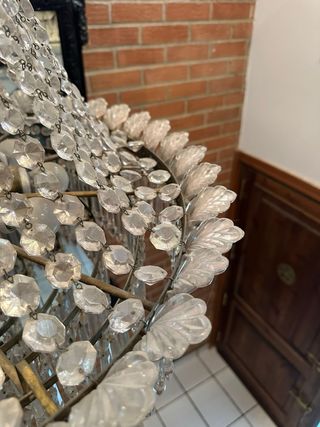 Lámpara lágrimas cristal estilo imperio