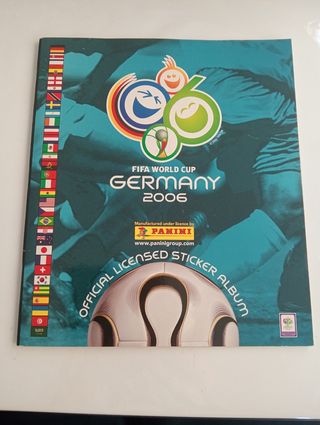 Álbum Mundial 2006 cristiano Zidane vacío panini