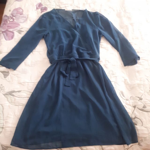 Vestido azul cobalto talla 38