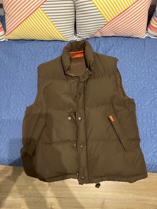 Chaleco plumas marrón Façonnable hombre