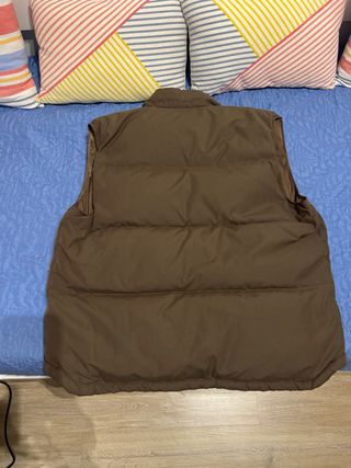 Chaleco plumas marrón Façonnable hombre