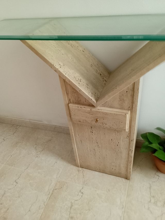 Consola recibidor piedra | Mesa recibidor