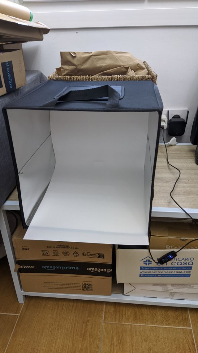 Lámpara 3 luces vintage negra